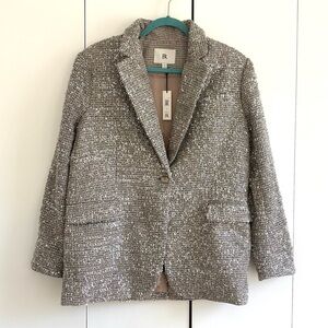 Banana Republic Coleta Tinsel Tweed Blazer Jacket Size 6 NWT